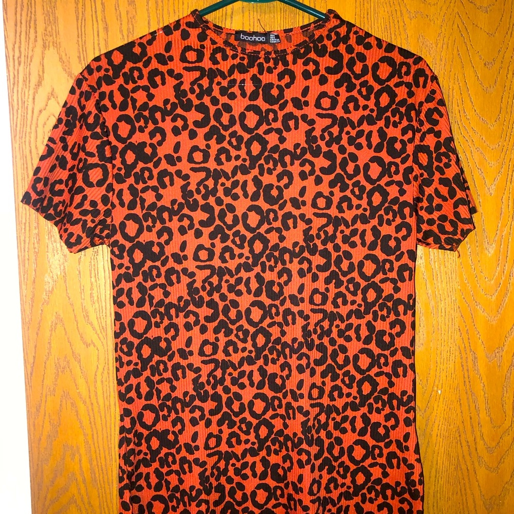 cheetah print mini dress